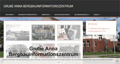 Desktop Screenshot of bergbaumuseum-grube-anna2.de